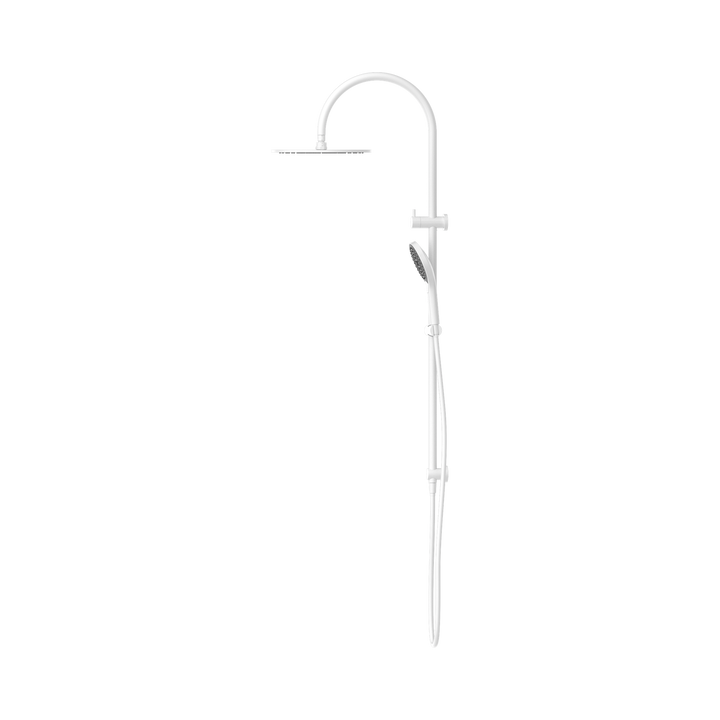 Nero Mecca Twin Shower w/ Air Shower II BB Matte White