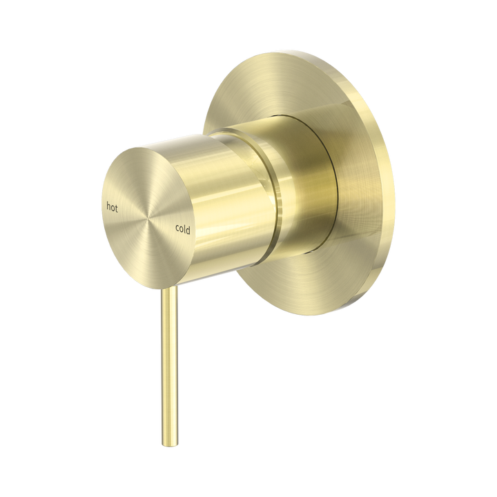 Nero Mecca Shower Mixer 80mm Plate Brushed Gold