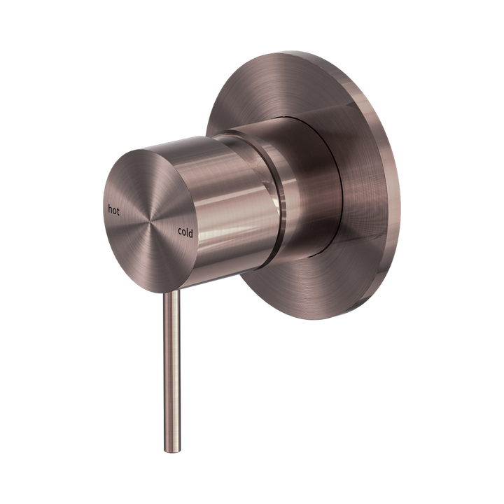 Nero Mecca Shower Mixer 80mm Plate Brushed Bronze