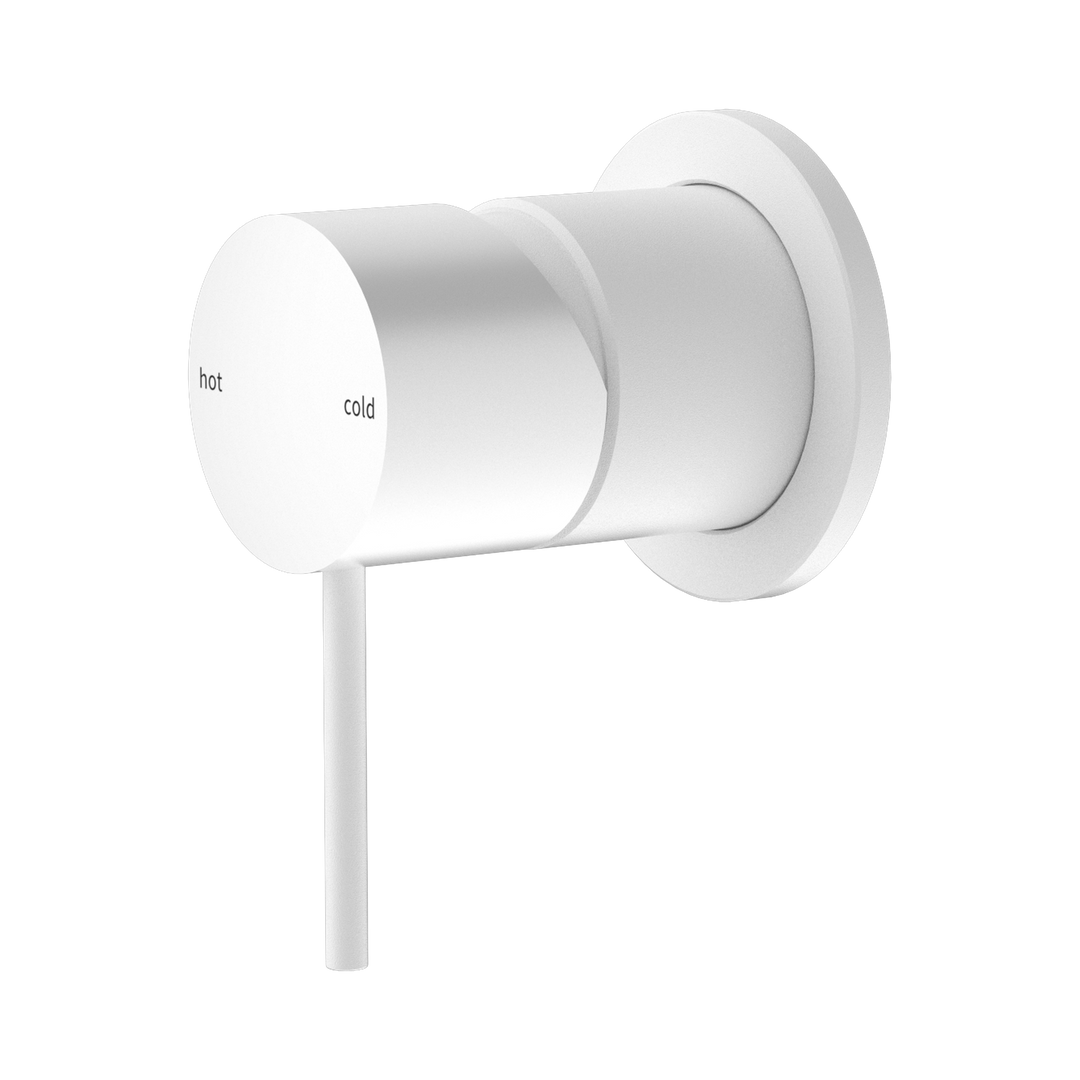 Nero Mecca Shower Mixer 60mm Plate BB Matte White