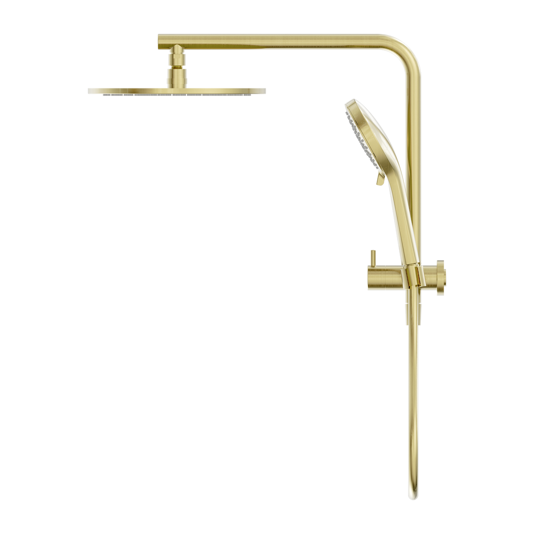 Nero Mecca 2 In 1 Twin Shower Brushed Gold