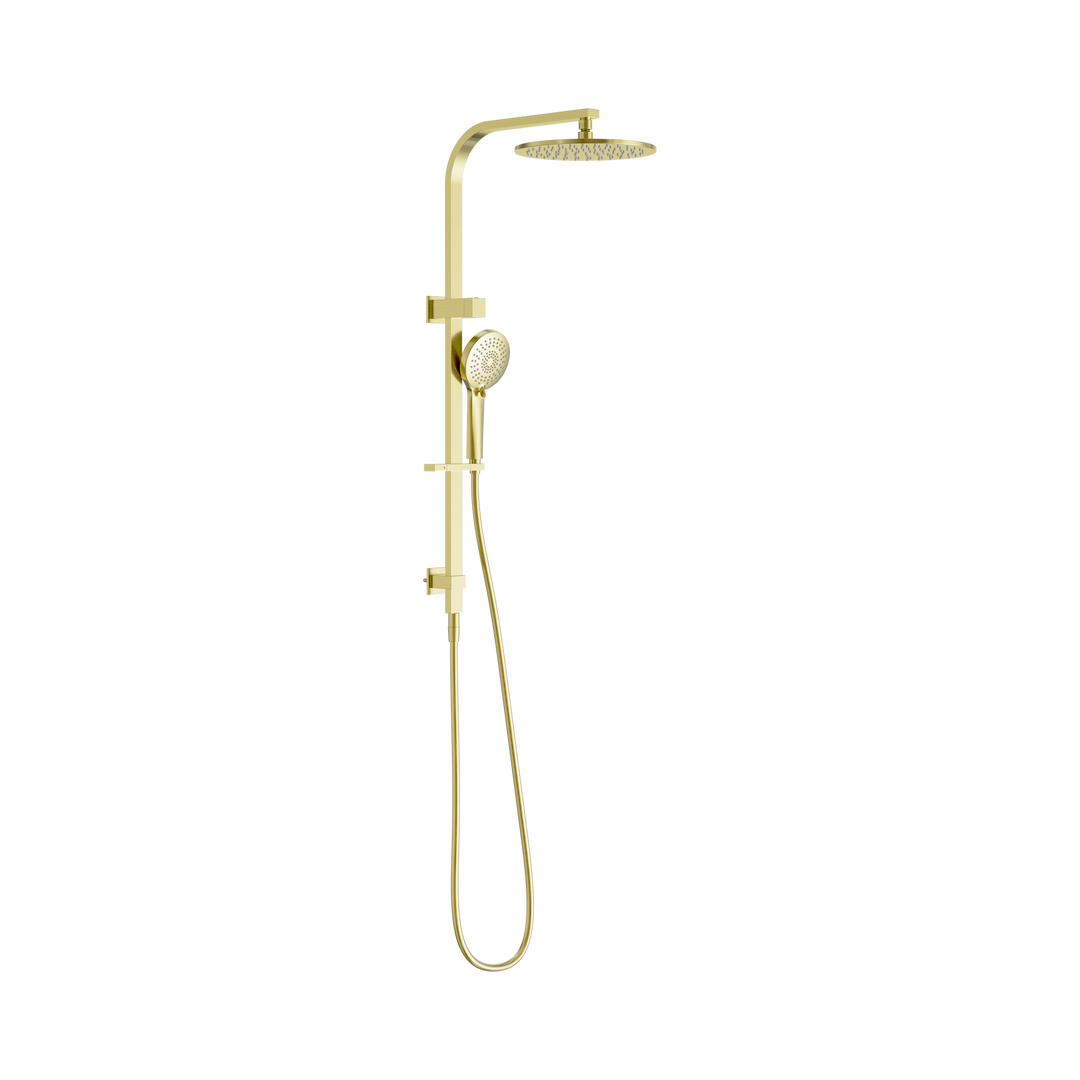 Nero Bianca Twin Shower Brushed Gold
