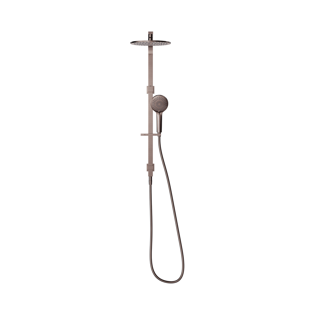 Nero Bianca Twin Shower Brushed Bronze