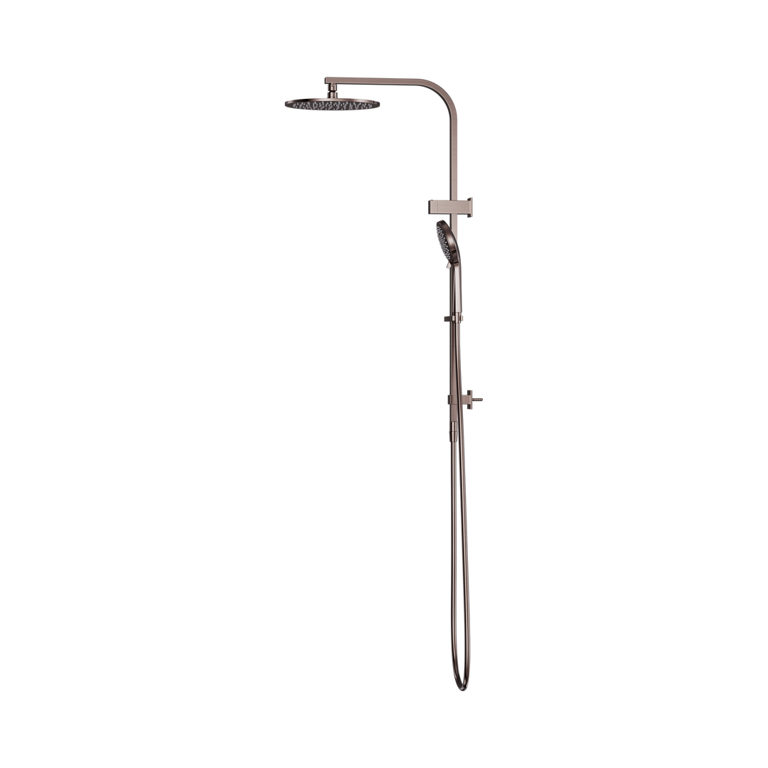 Nero Bianca Twin Shower Brushed Bronze