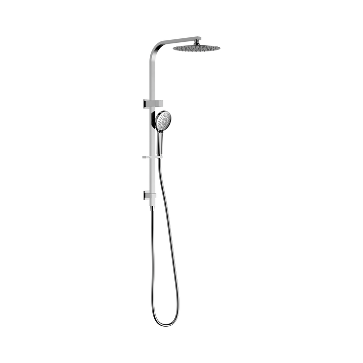 Nero Bianca Twin Shower Chrome