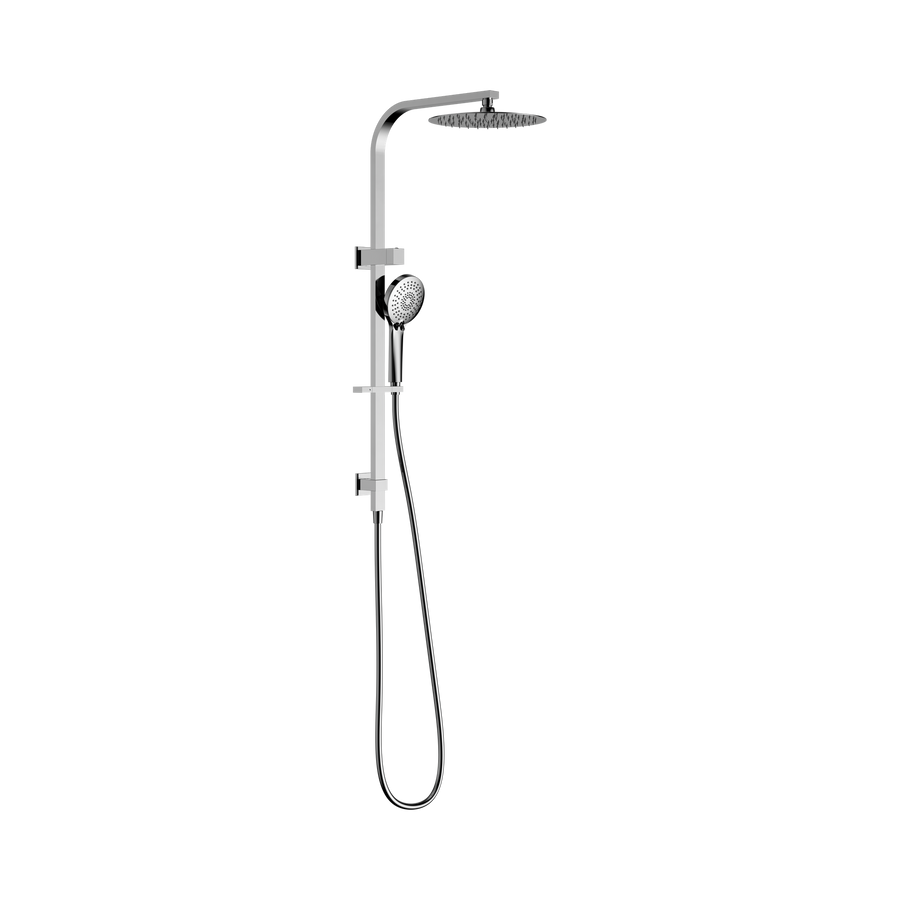 Nero Bianca Twin Shower Chrome