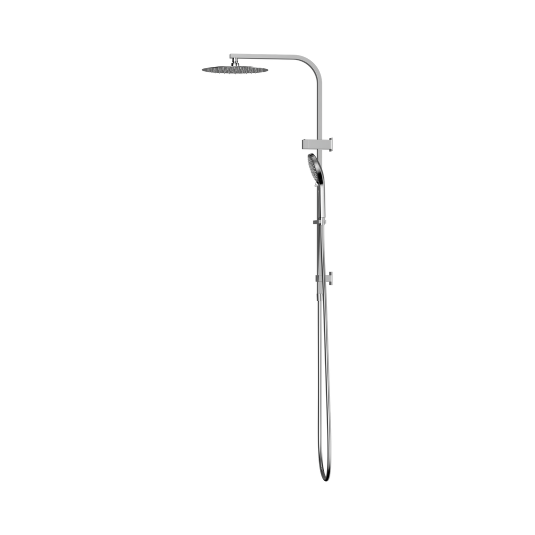 Nero Bianca Twin Shower Chrome