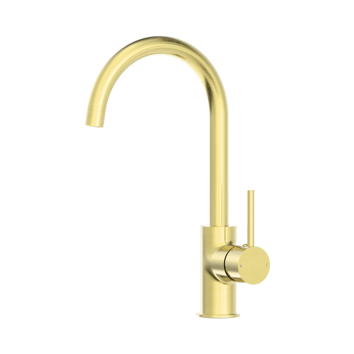 Nero Dolce Kitchen Mixer Gooseneck CP Brushed Gold