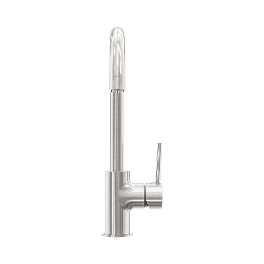 Nero Dolce Kitchen Mixer Gooseneck CP Brushed Nickel