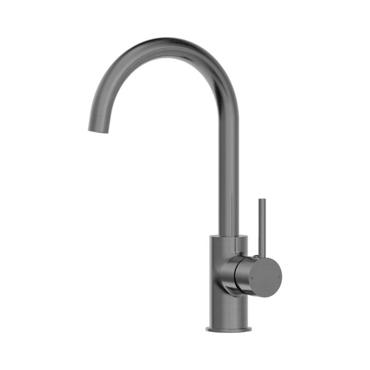Nero Dolce Kitchen Mixer Gooseneck CP Gun Metal