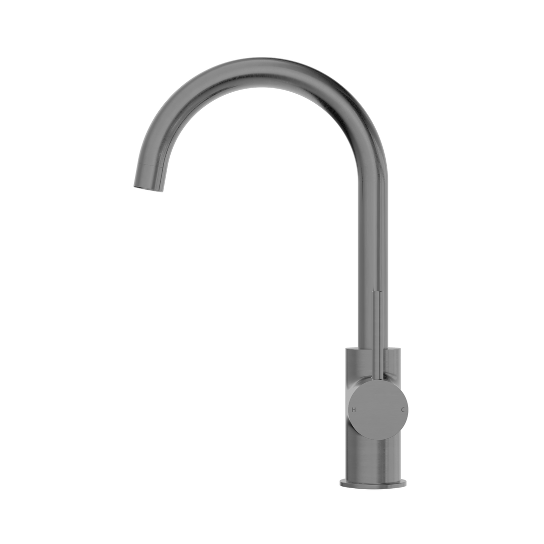 Nero Dolce Kitchen Mixer Gooseneck CP Gun Metal