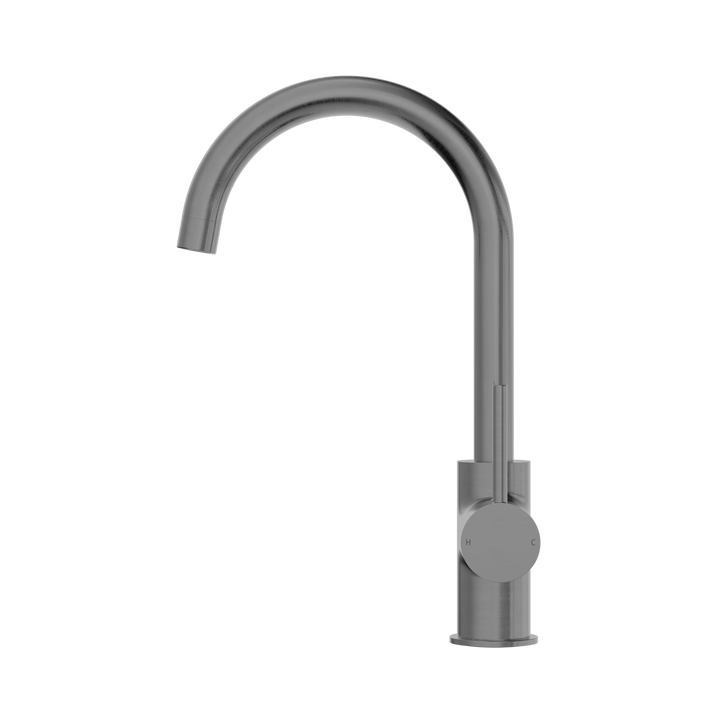 Nero Dolce Kitchen Mixer Gooseneck CP Gun Metal