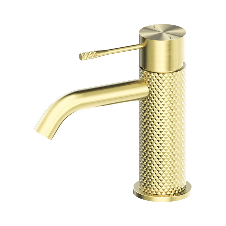 Nero Opal Basin Mixer Brushed Gold