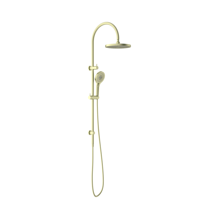 Nero Opal Twin Shower Brushed Gold