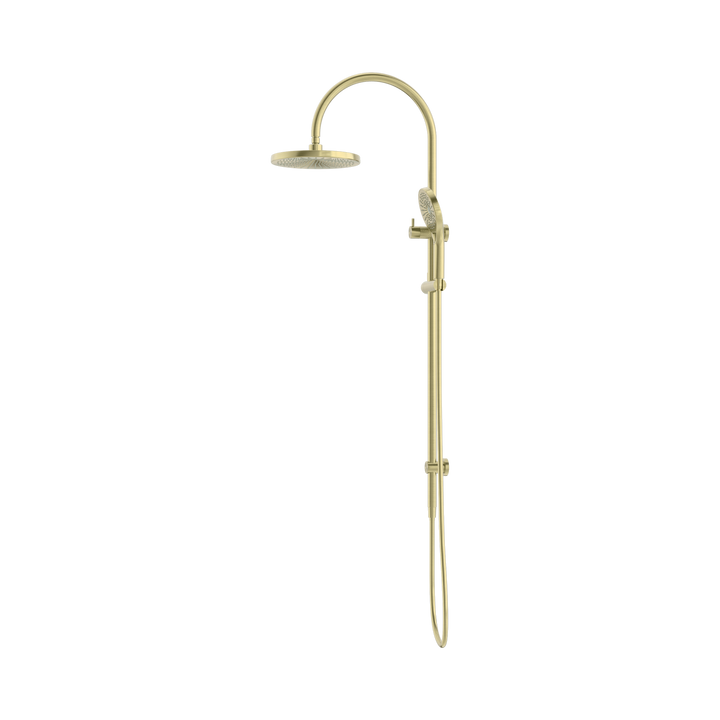 Nero Opal Twin Shower Brushed Gold