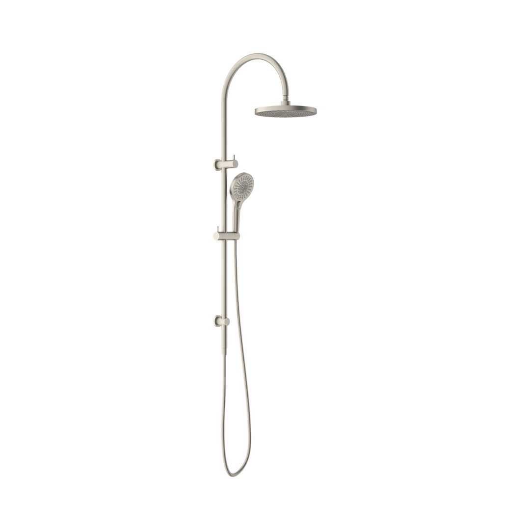 Nero Opal Twin Shower Brushed Nickel