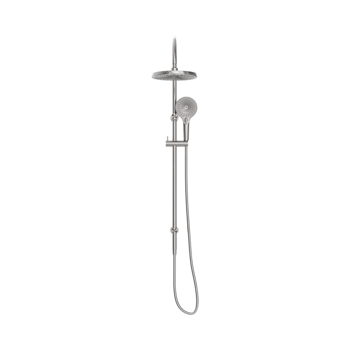 Nero Opal Twin Shower Brushed Nickel