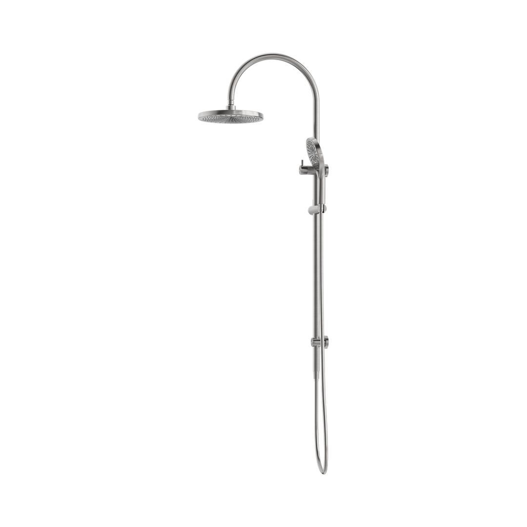 Nero Opal Twin Shower Brushed Nickel
