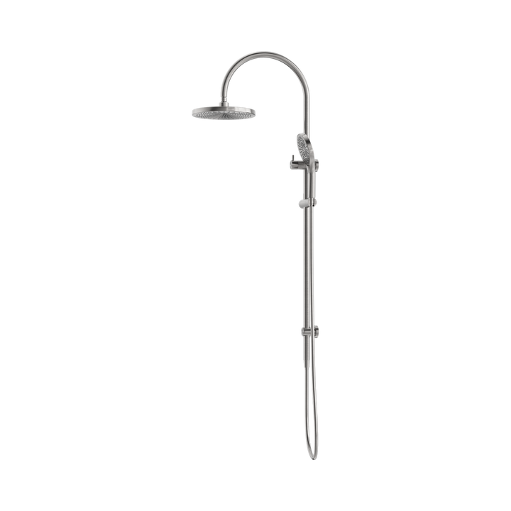 Nero Opal Twin Shower Brushed Nickel