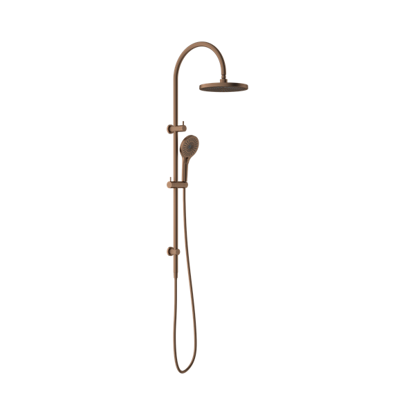 Nero Opal Twin Shower Brushed Bronze