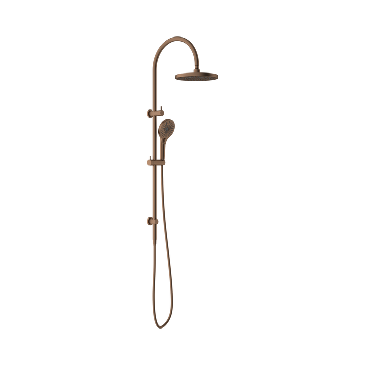 Nero Opal Twin Shower Brushed Bronze