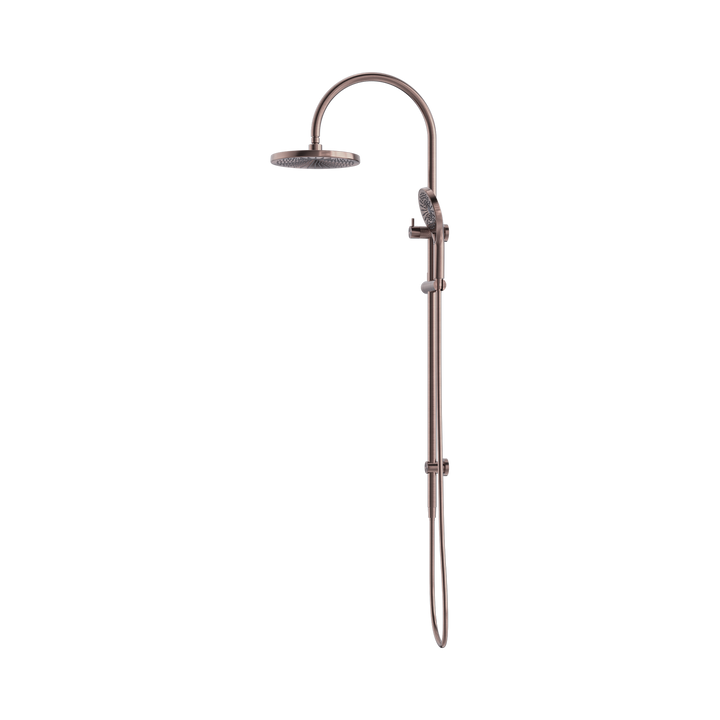 Nero Opal Twin Shower Brushed Bronze