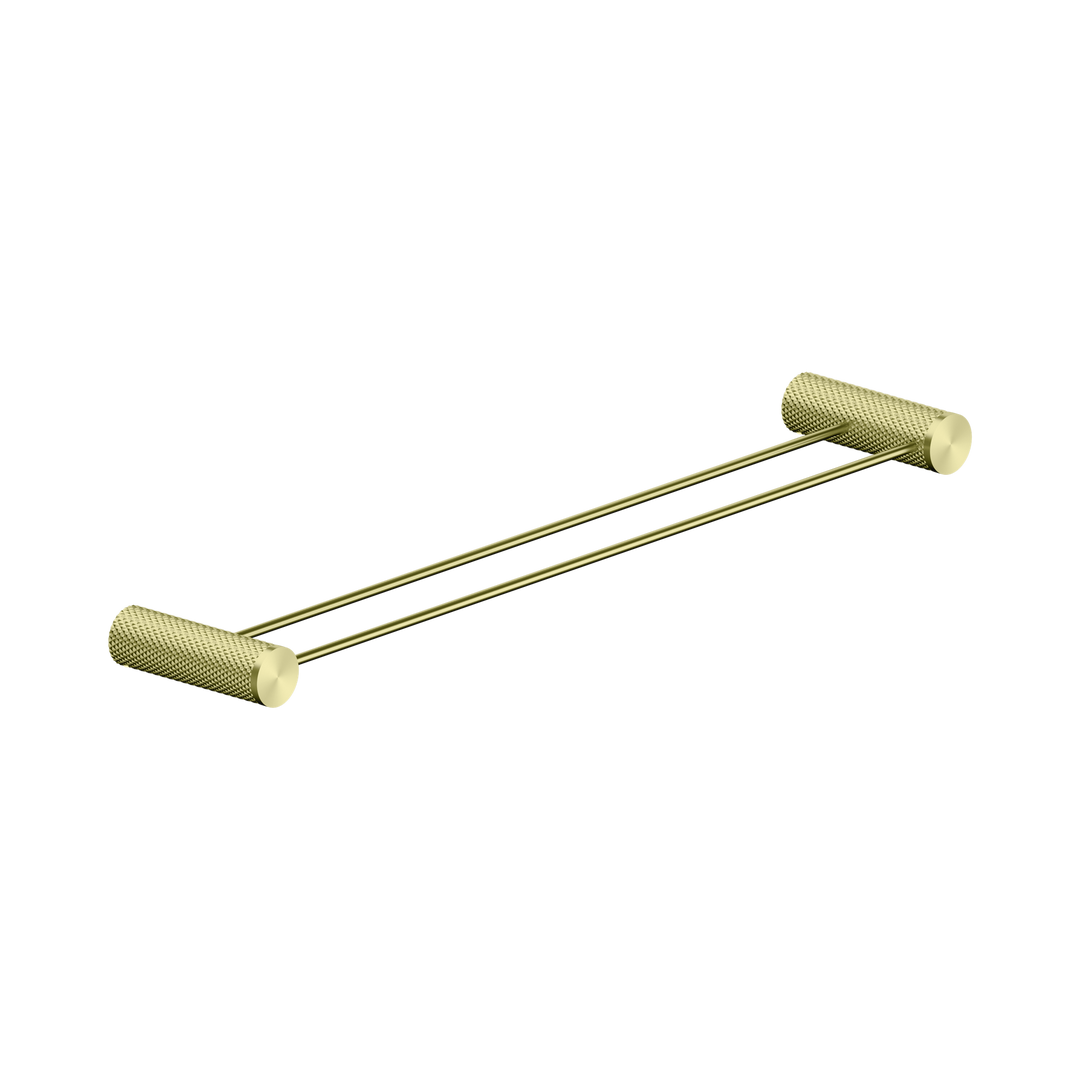 Nero Opal Double Towel Rail 600mm BB Brushed Gold