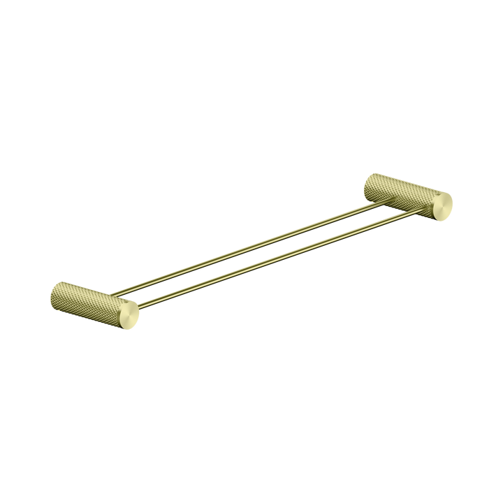 Nero Opal Double Towel Rail 600mm BB Brushed Gold