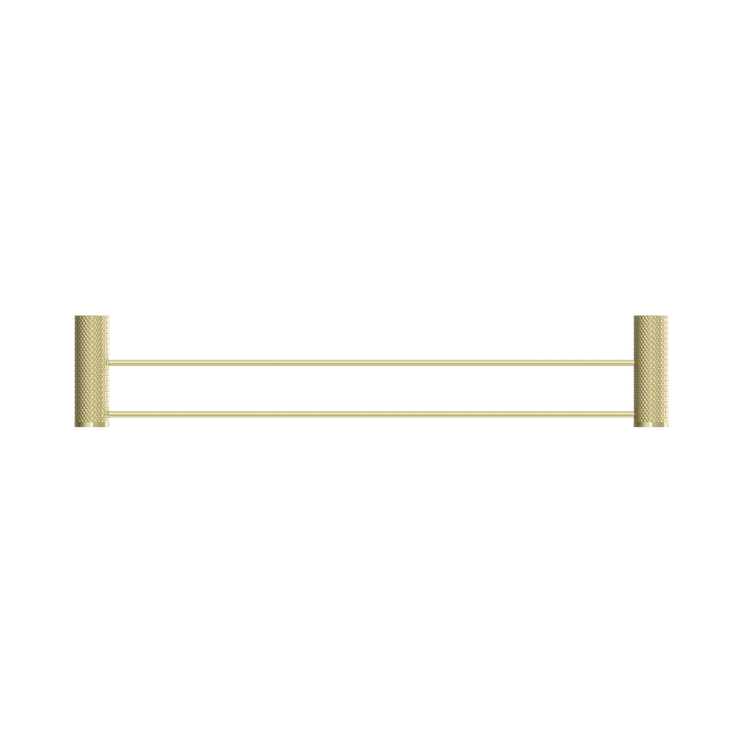 Nero Opal Double Towel Rail 600mm BB Brushed Gold
