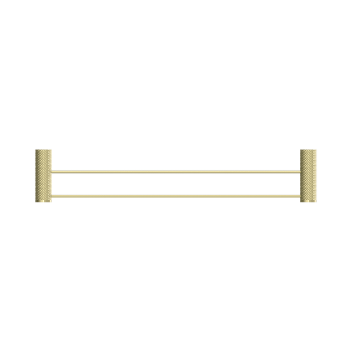 Nero Opal Double Towel Rail 600mm BB Brushed Gold