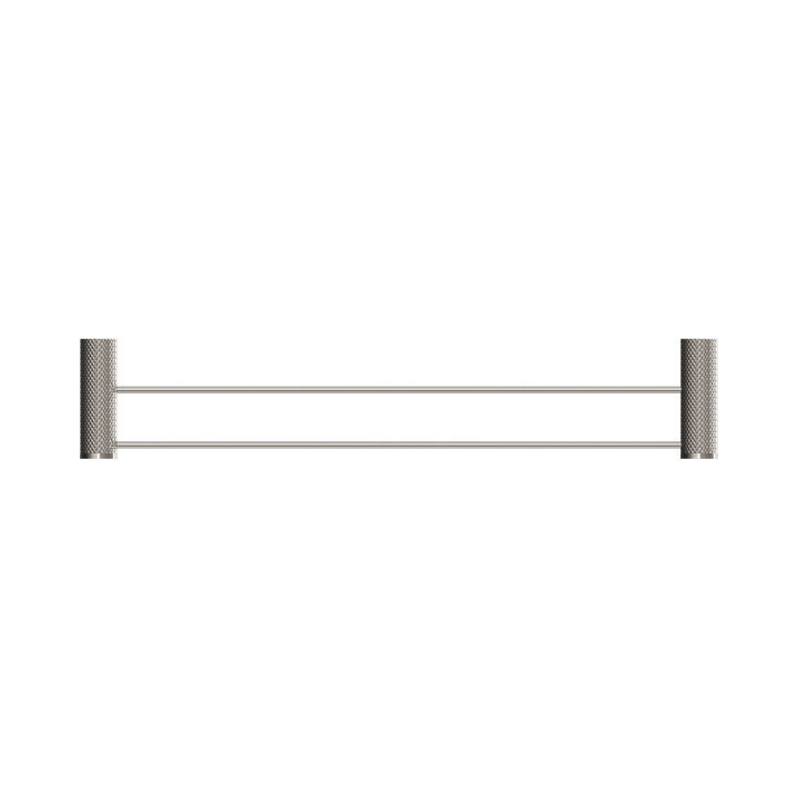 Nero Opal Double Towel Rail 600mm BB Brushed Nickel