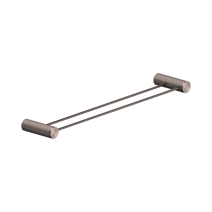 Nero Opal Double Towel Rail 600mm BB Brushed Bronze