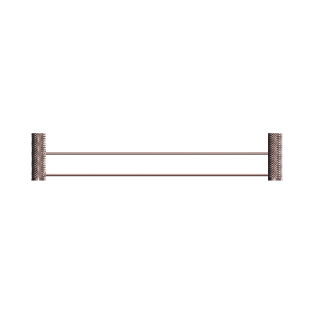 Nero Opal Double Towel Rail 600mm BB Brushed Bronze