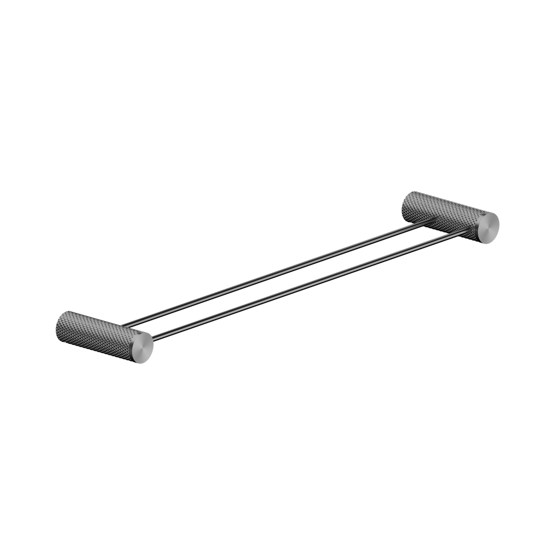 Nero Opal Double Towel Rail 600mm BB Graphite