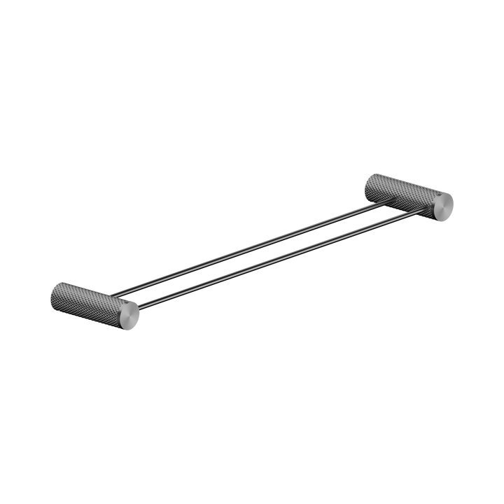 Nero Opal Double Towel Rail 600mm BB Graphite