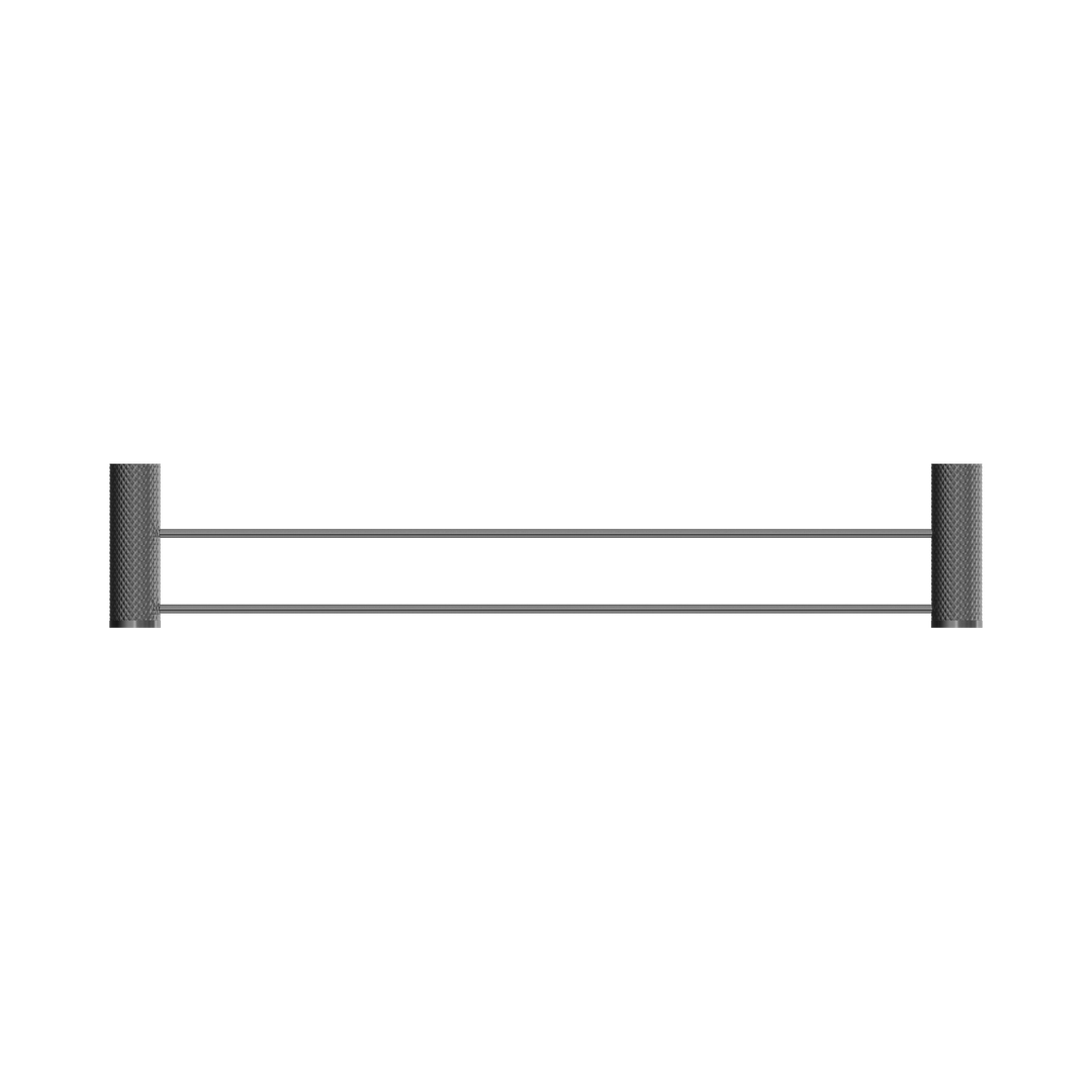 Nero Opal Double Towel Rail 600mm BB Graphite