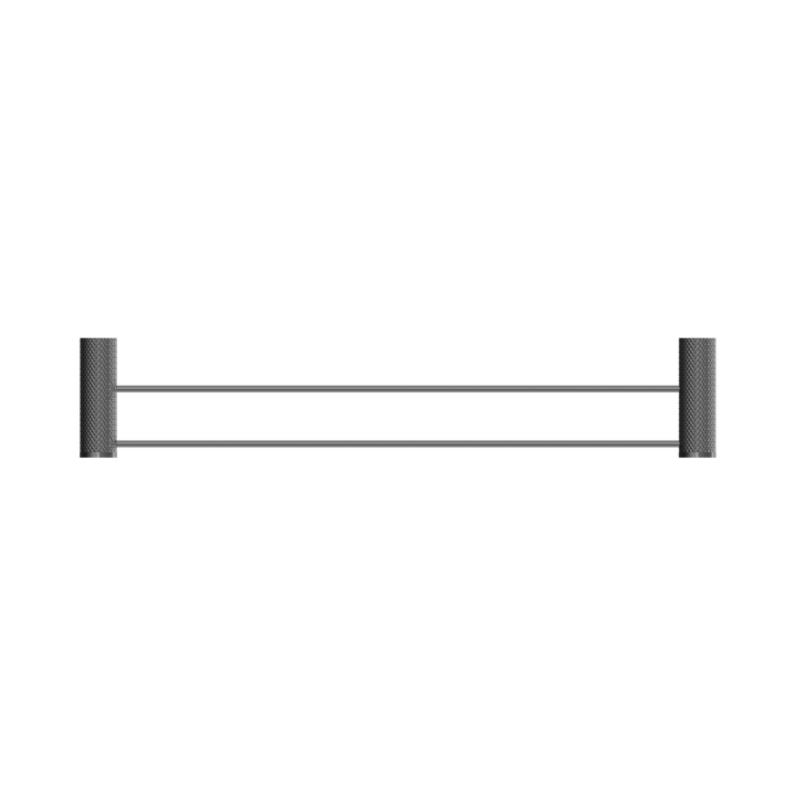 Nero Opal Double Towel Rail 600mm BB Graphite