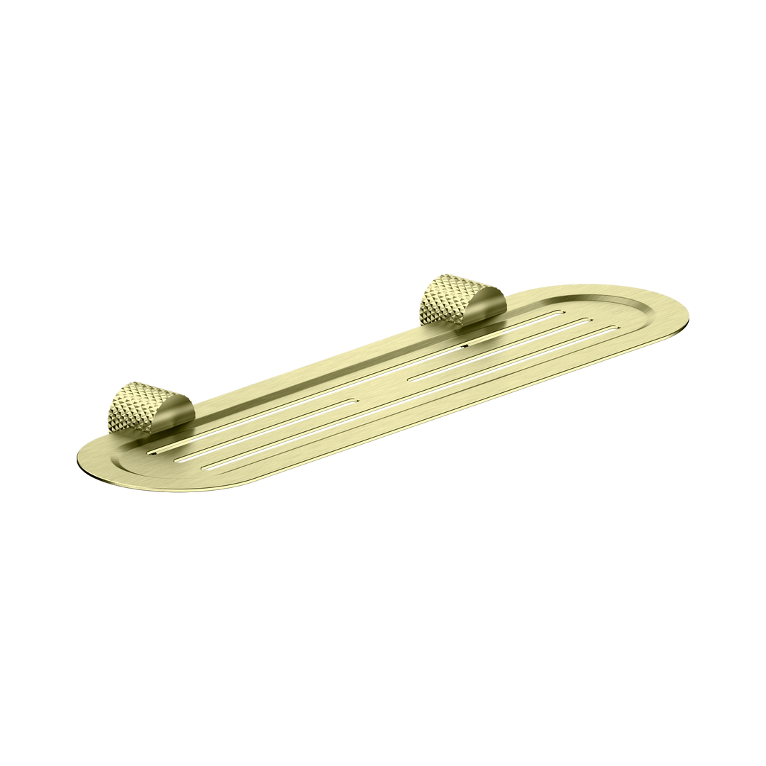 Nero Opal Metal Shower Shelf BB Brushed Gold