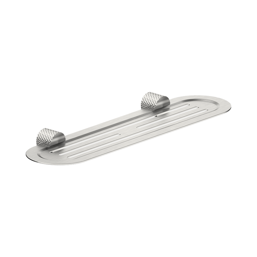 Nero Opal Metal Shower Shelf BB Brushed Nickel