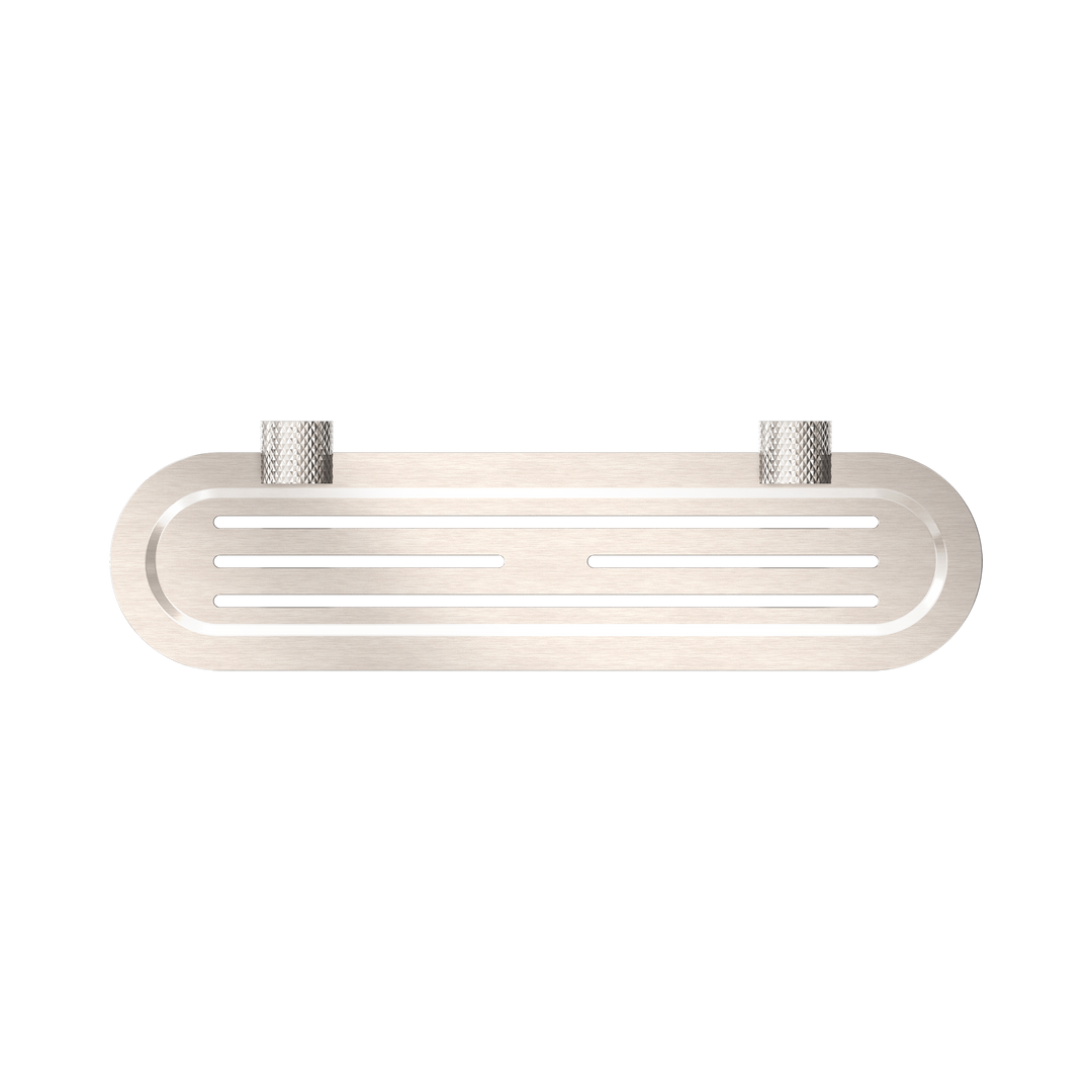 Nero Opal Metal Shower Shelf BB Brushed Nickel