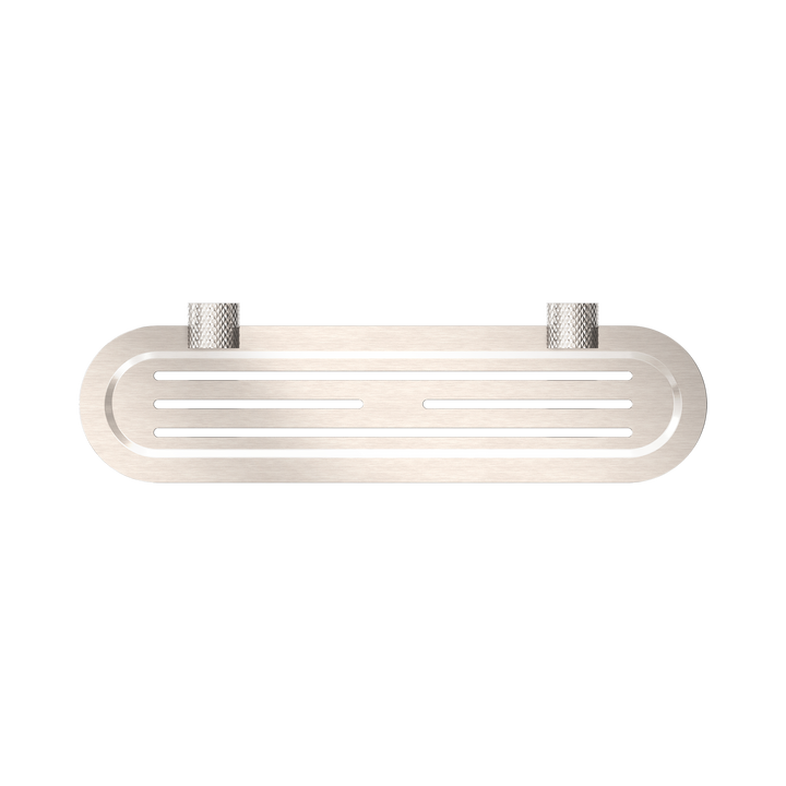 Nero Opal Metal Shower Shelf BB Brushed Nickel