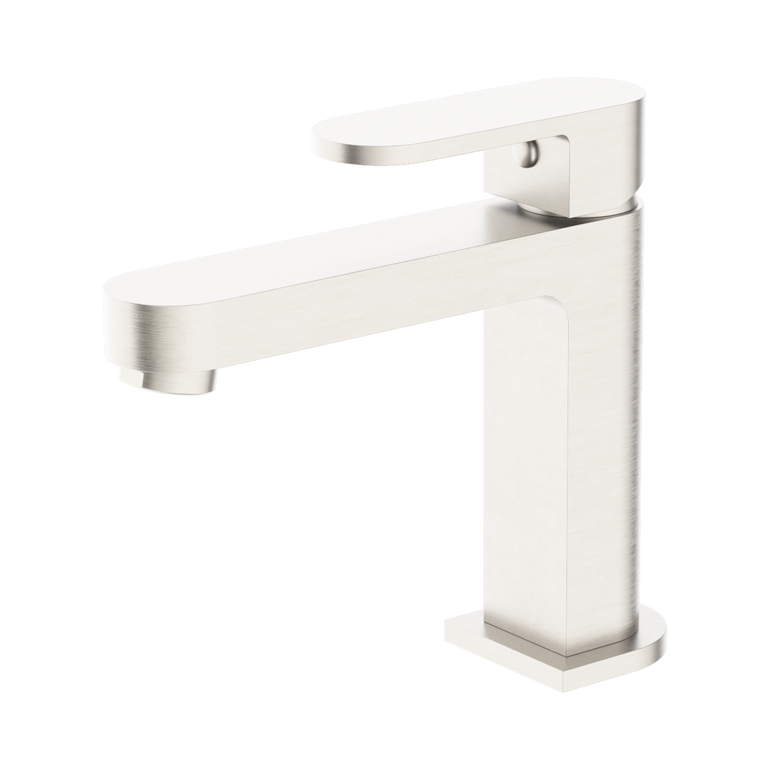 Nero Ecco Basin Mixer Brushed Nickel