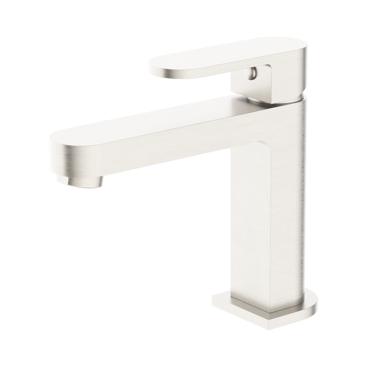 Nero Ecco Basin Mixer Brushed Nickel