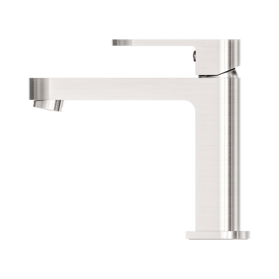 Nero Ecco Basin Mixer Brushed Nickel