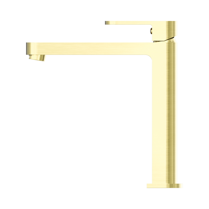 Nero Ecco Tall Basin Mixer Brushed Gold