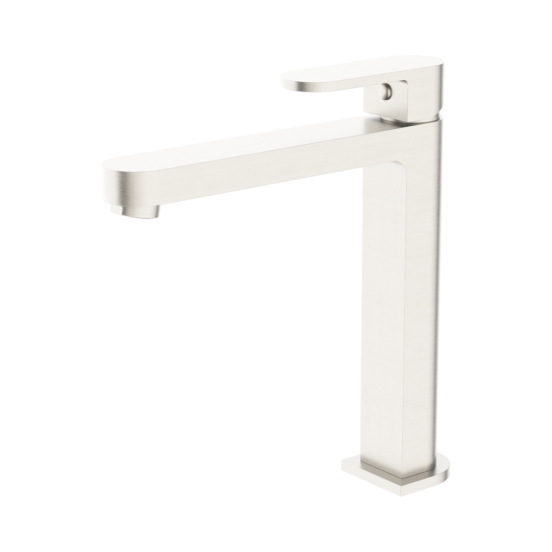 Nero Ecco Tall Basin Mixer Brushed Nickel