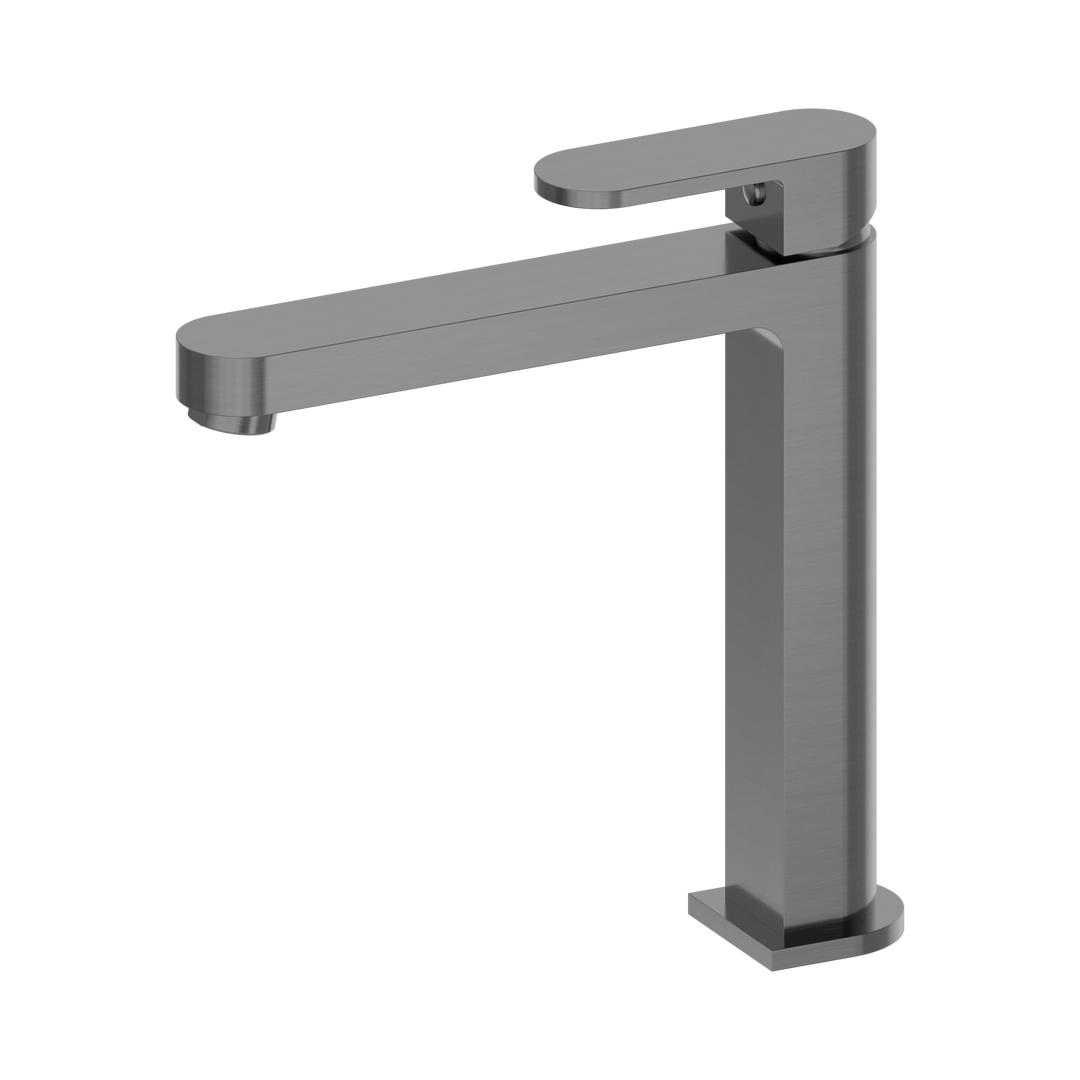 Nero Ecco Tall Basin Mixer Gun Metal