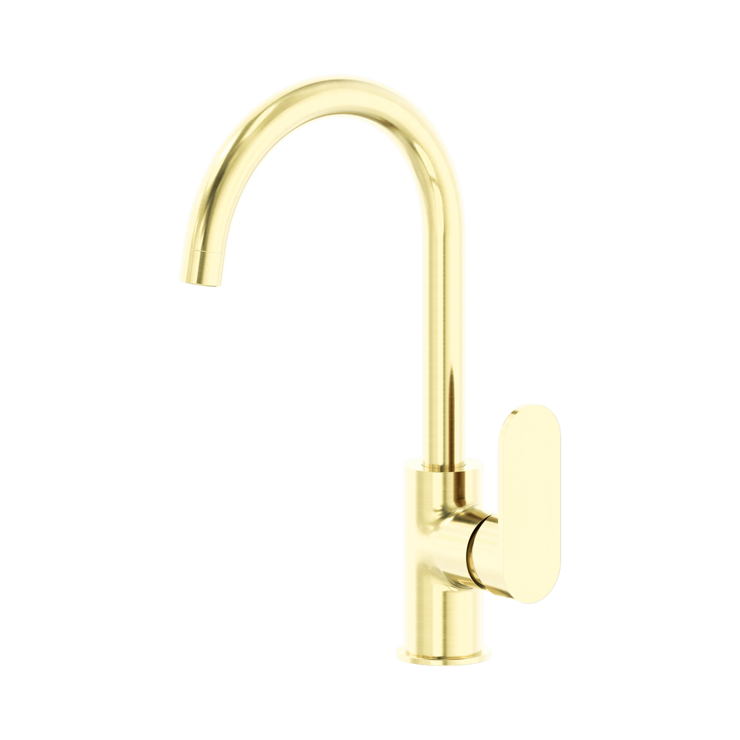 Nero Ecco Kitchen Mixer CP Brushed Gold