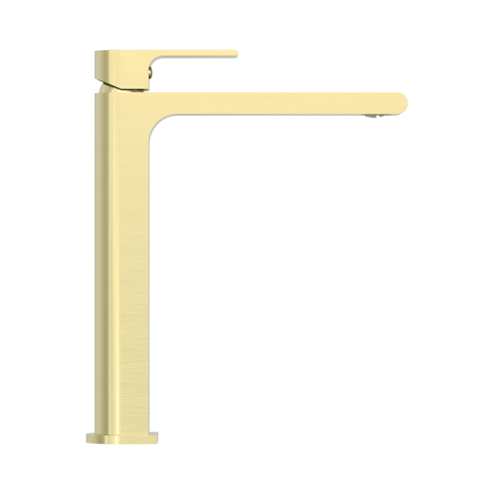 Nero Bianca Tall Basin Mixer CP Brushed Gold