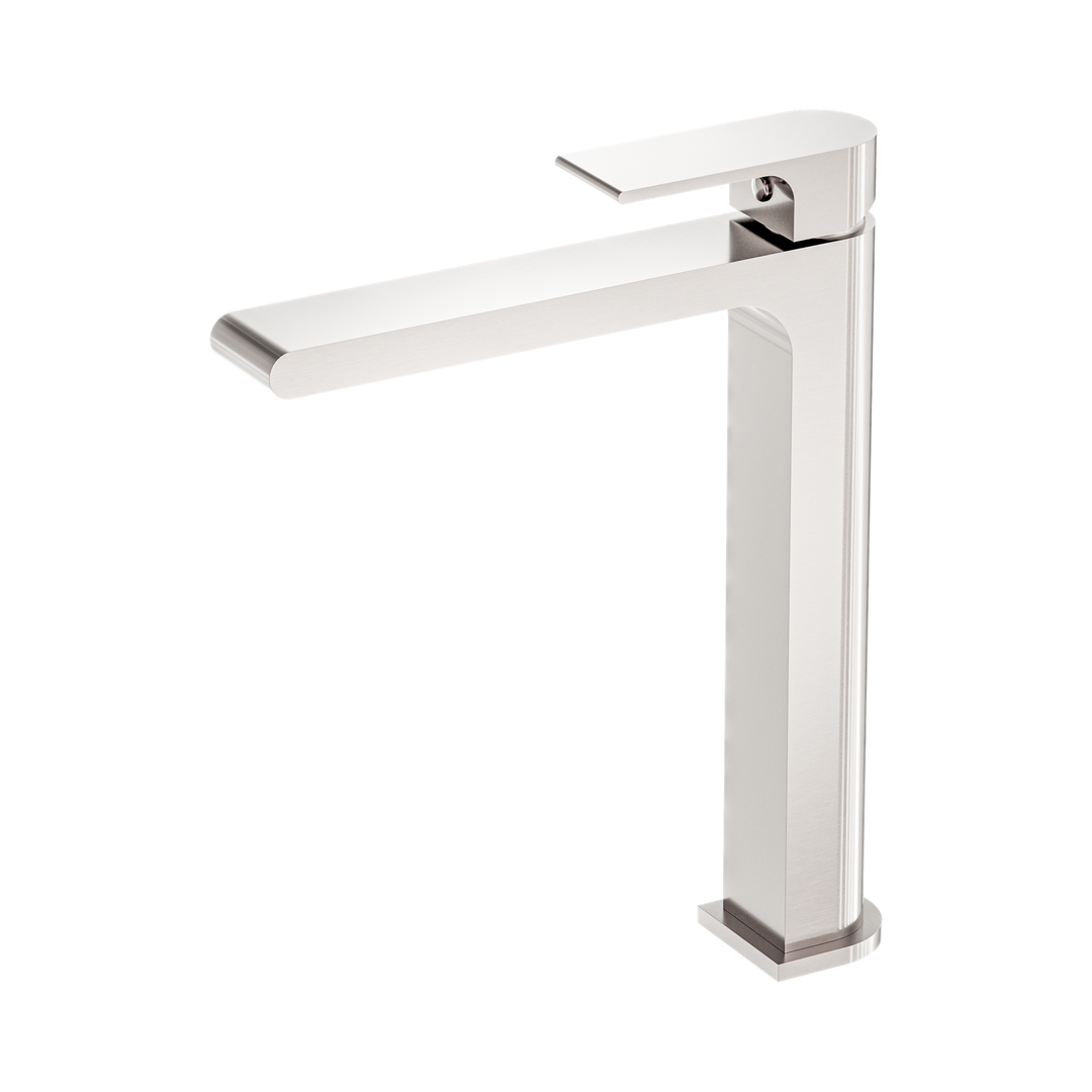 Nero Bianca Tall Basin Mixer CP Brushed Nickel